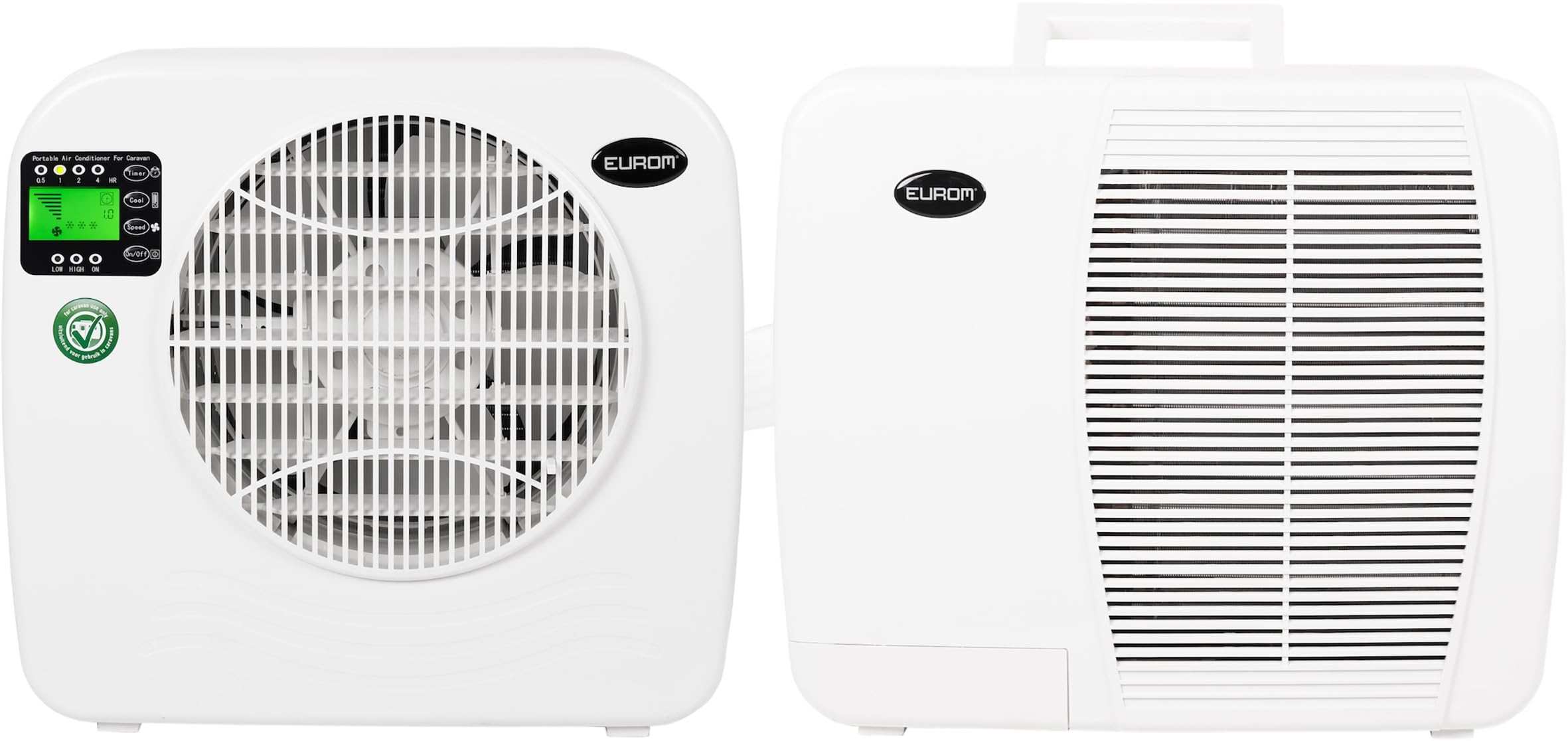 Eurom 2400BTU Split Air Conditioner for Caravans – Quiet, Energy Efficient, Easy Install, Indoor/Outdoor Unit for RVs, Motorhomes, and Campers
