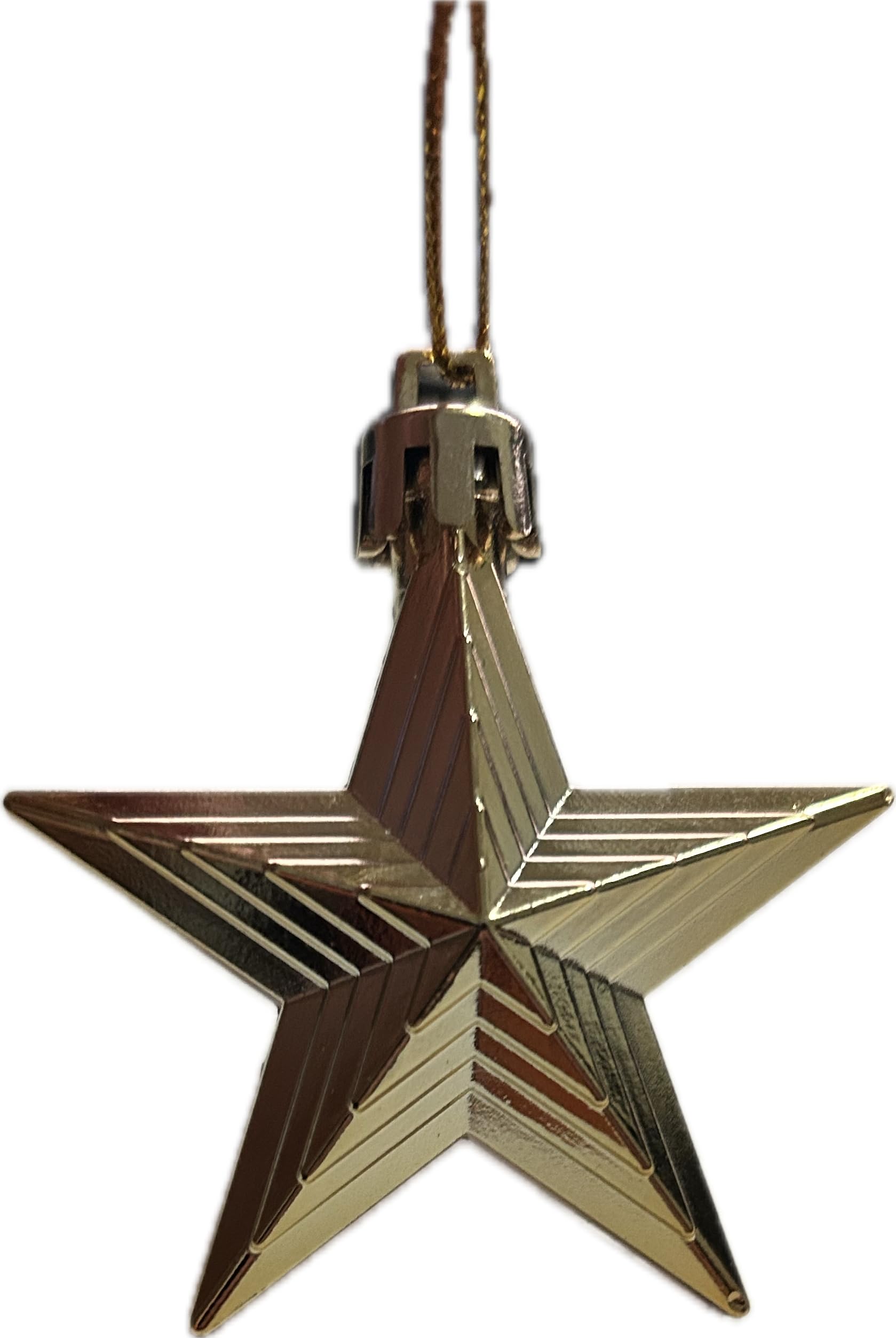 BUY4LESS - Decorative 3D Stars 6 cm Christmas Tree Decor 15 PCS Gold