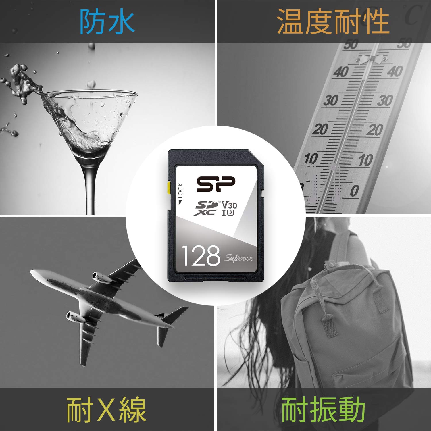 Amazon.com: Silicone Power SP128GBSDXCV3V10 SD Card, 128 GB