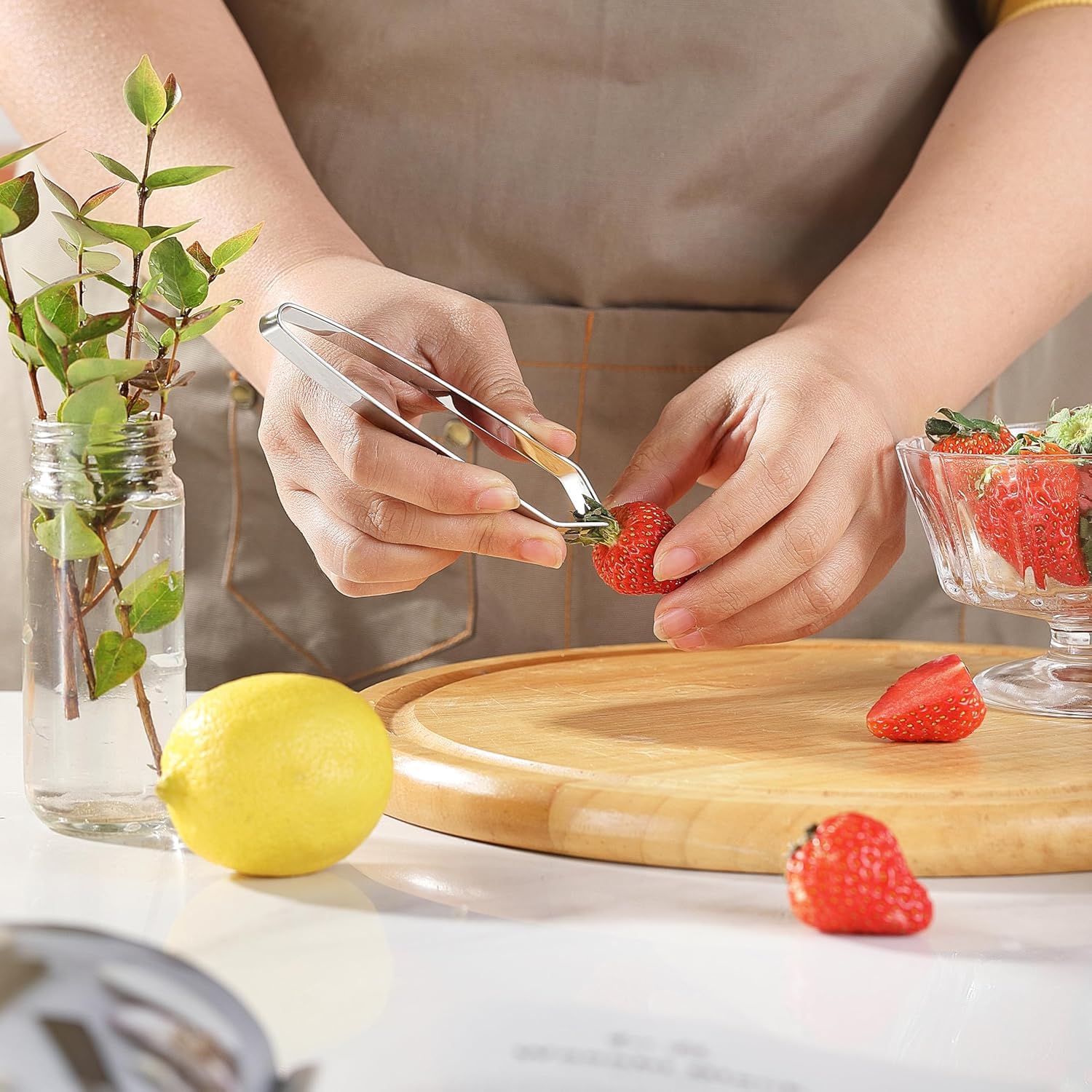 Set Di 2 Pinzette Per Pesce In Acciaio Inox – Punte Piatte E Inclinate Per Cucina Professionale - 2