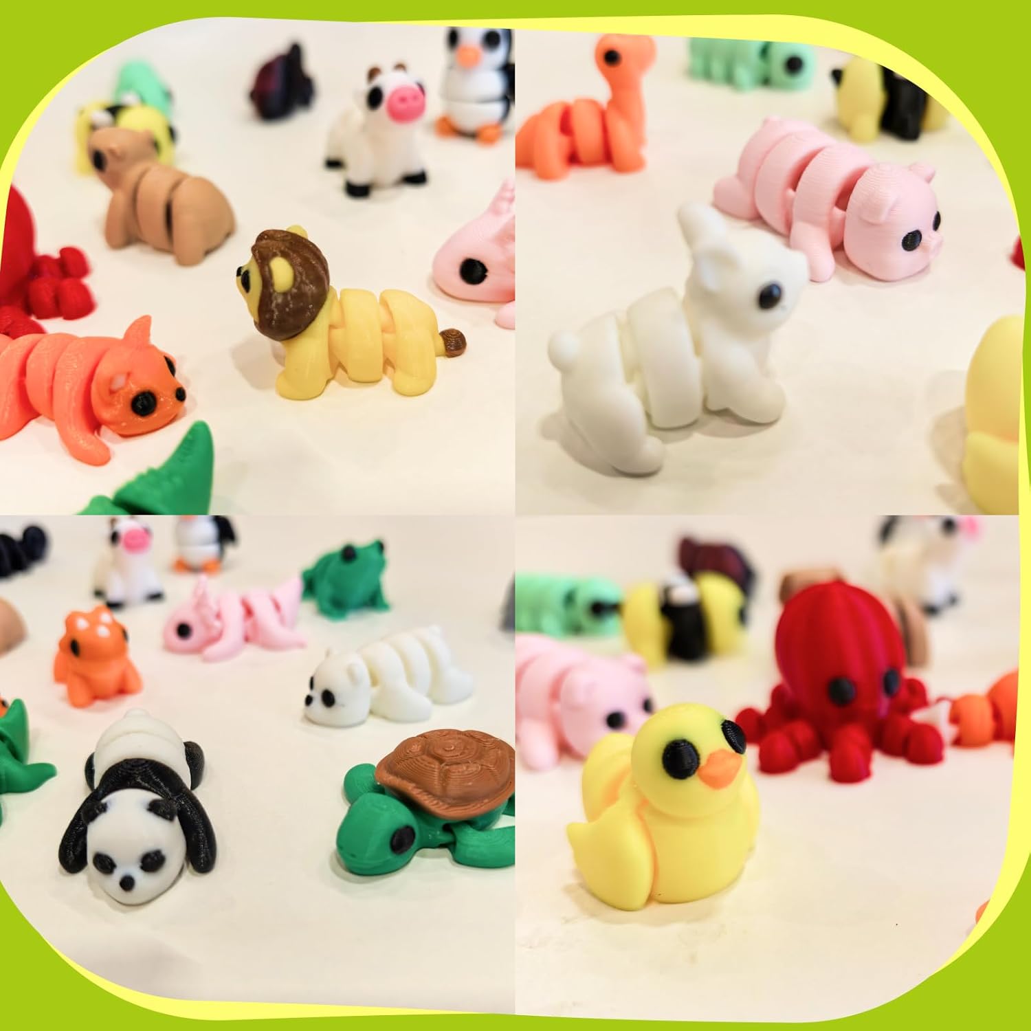 25pcs 3D Printed Animals Mini Animal Figures,and 3D Printed Fidget Toys, Desk Pets Animal Figurines Toys Bulk，Tiny 3D Printer Critters for Birthday Fillers,Teen Reward Gifts(25pcs)