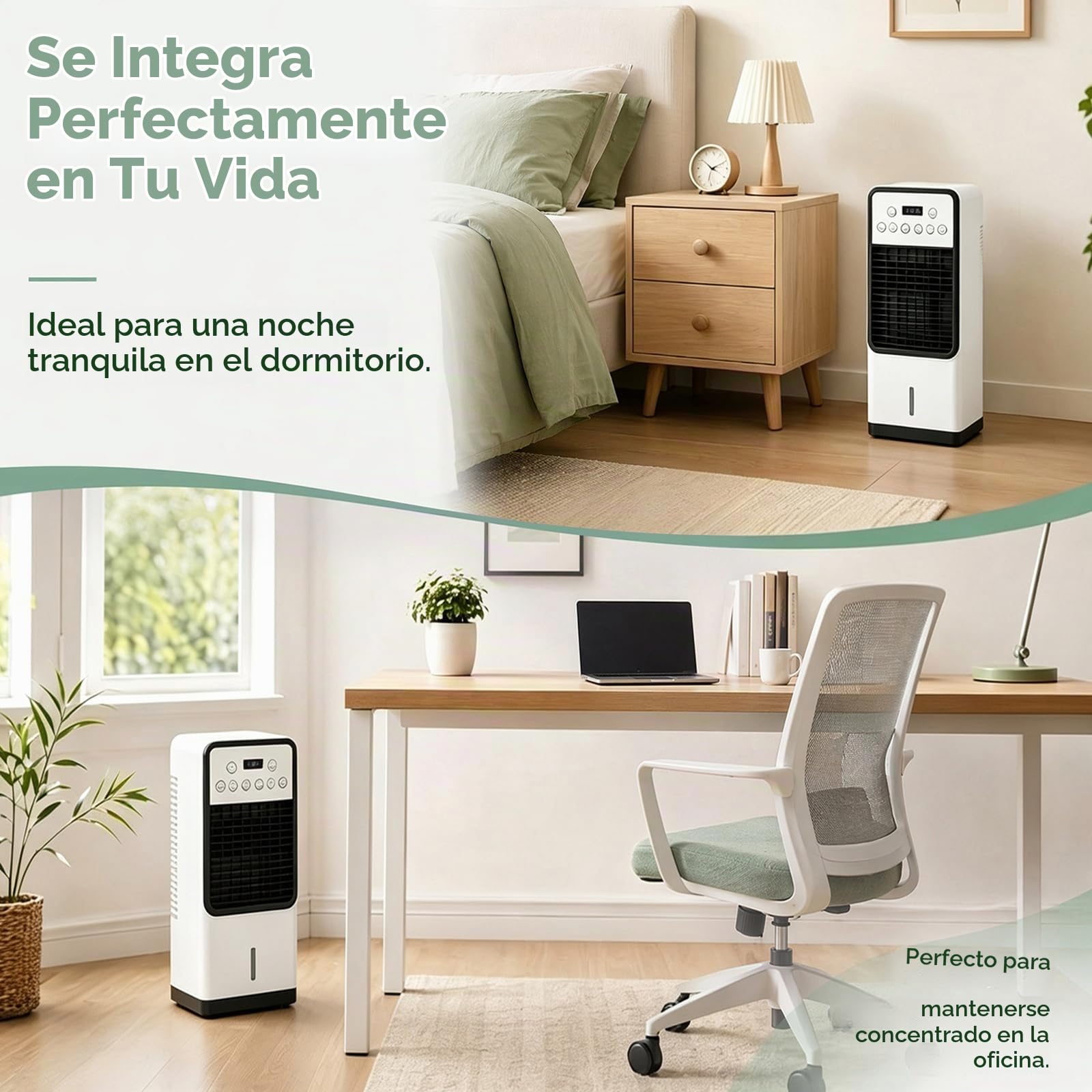 Enfriador De Aire Evaporativo con mando a distancia refrigera calienta