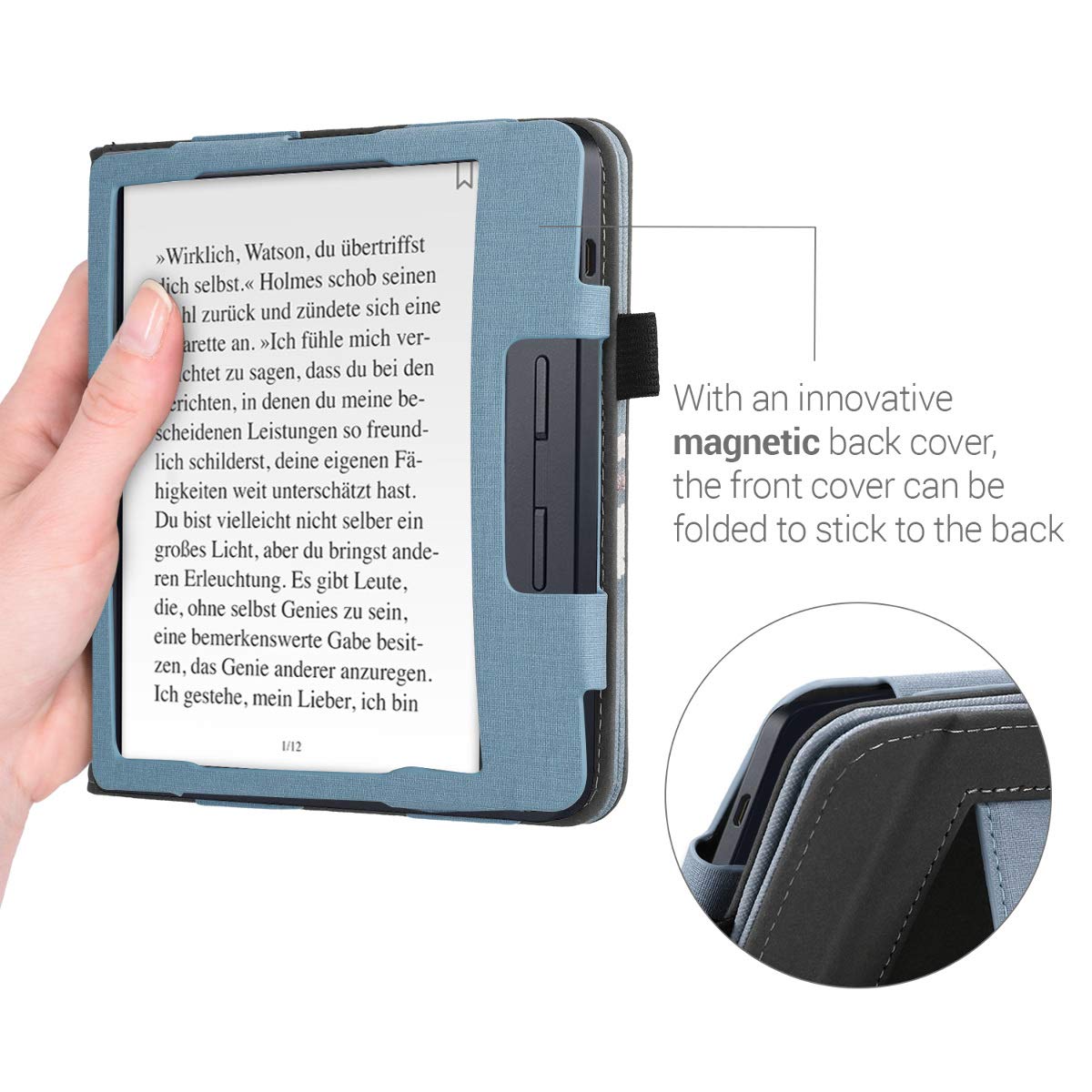 Amazon.co.jp: kwmobile Kobo Libra H2O対応 ケース - 電子書籍カバー