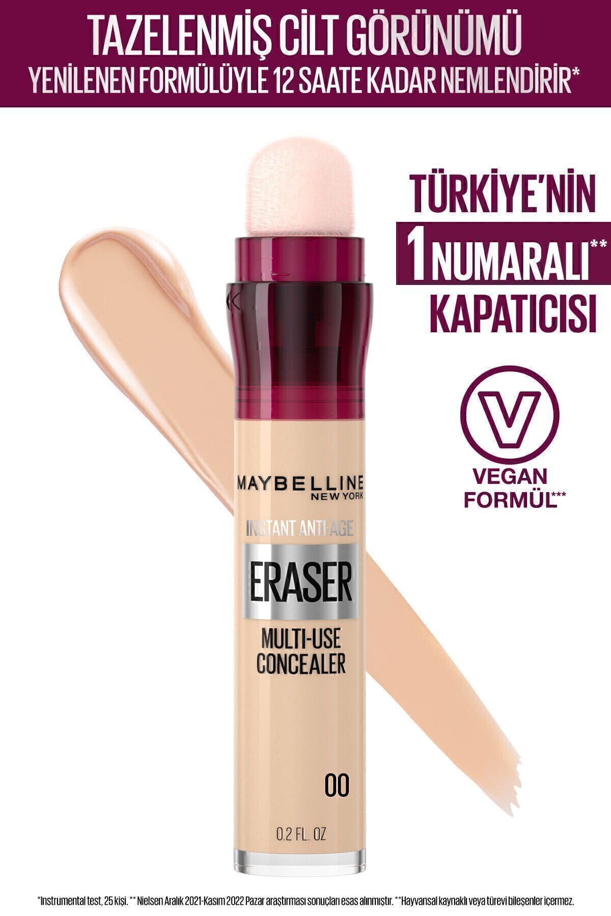 Maybelline New York Instant Anti Age Eraser Kapatıcı 00 Ivory, IARCNCLR