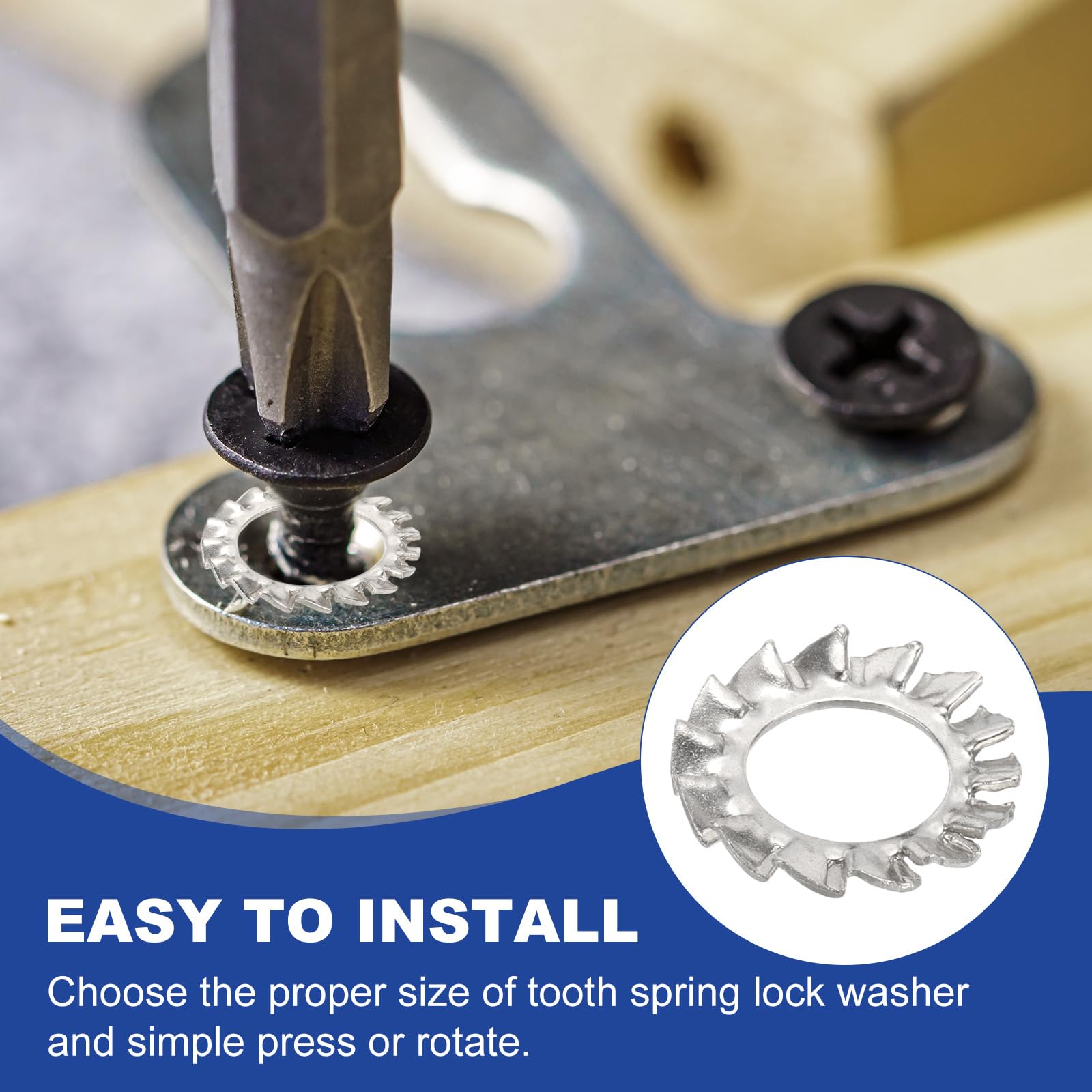 PATIKIL M8 External Tooth Lock Washers - Image 4