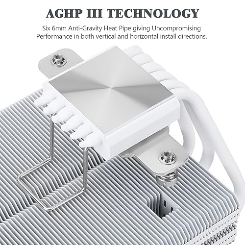 Miniatura 8 de Thermalright Enfriador de aire para CPU SI-100, tubos de calor de 6 × 0.236 in, enfriador de CPU silencioso TL-E12B PWM con rodamiento S-FDB V2.0,