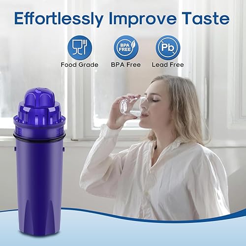 Miniatura 6 de ICEPURE Filtro de agua de repuesto para jarra PUR CRF950Z, CRF-950Z, PPF900Z, PPF951K, PPT700W, CR-1100C, CR1100CV, DS-1800Z, PPT711W, PPT711B,