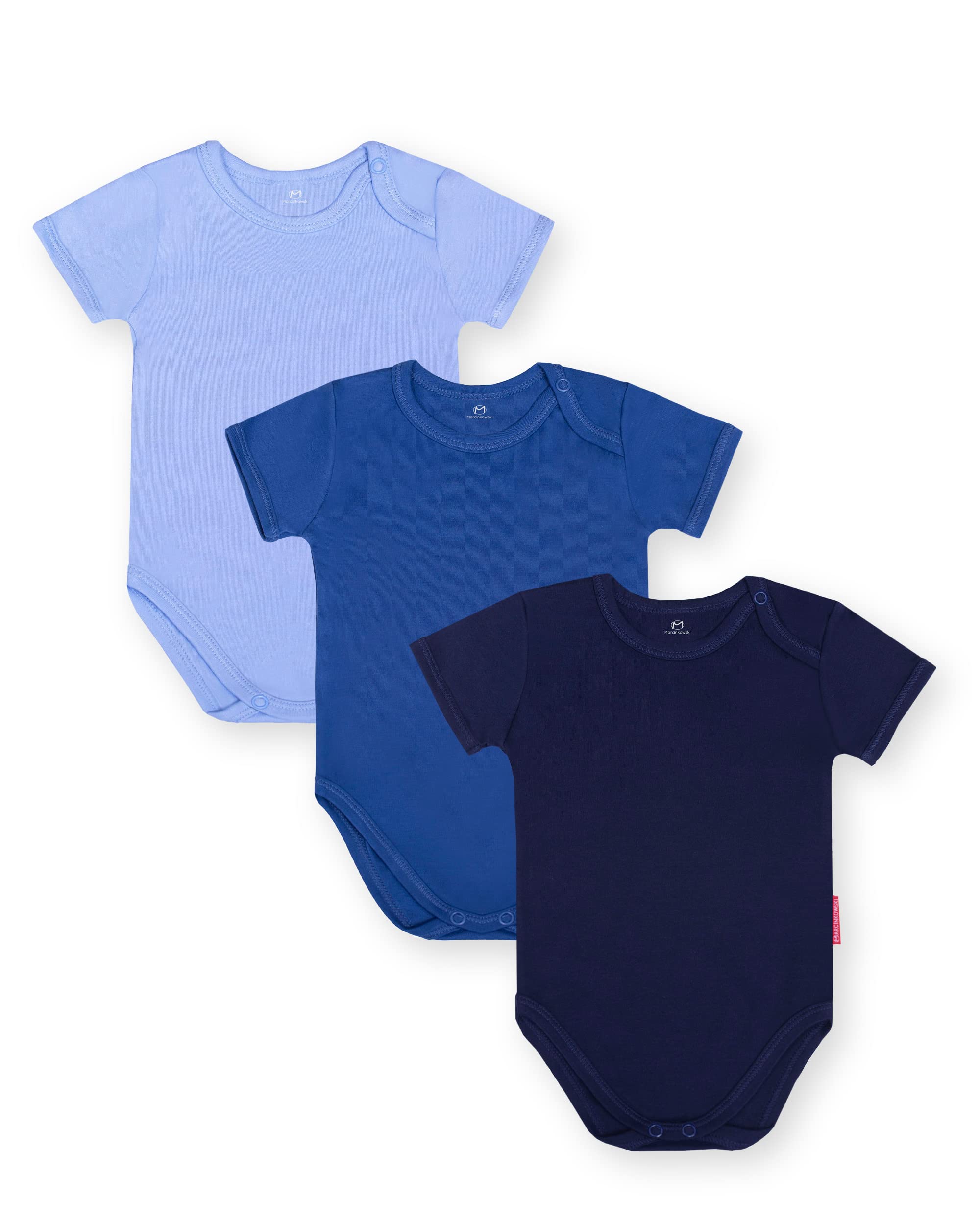 3er Pack Pflegebody Kinder Kurzarm Baumwolle Reha Basic