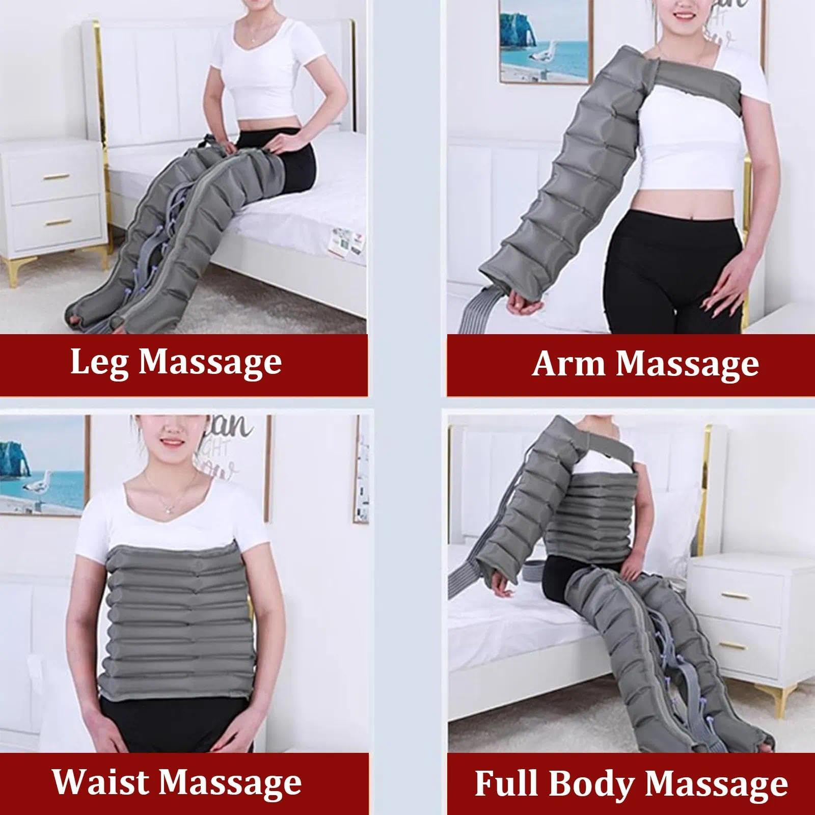 8 Kammer Ganzkörper Luftdruckmassagegerät(2 legs + 2 arms)