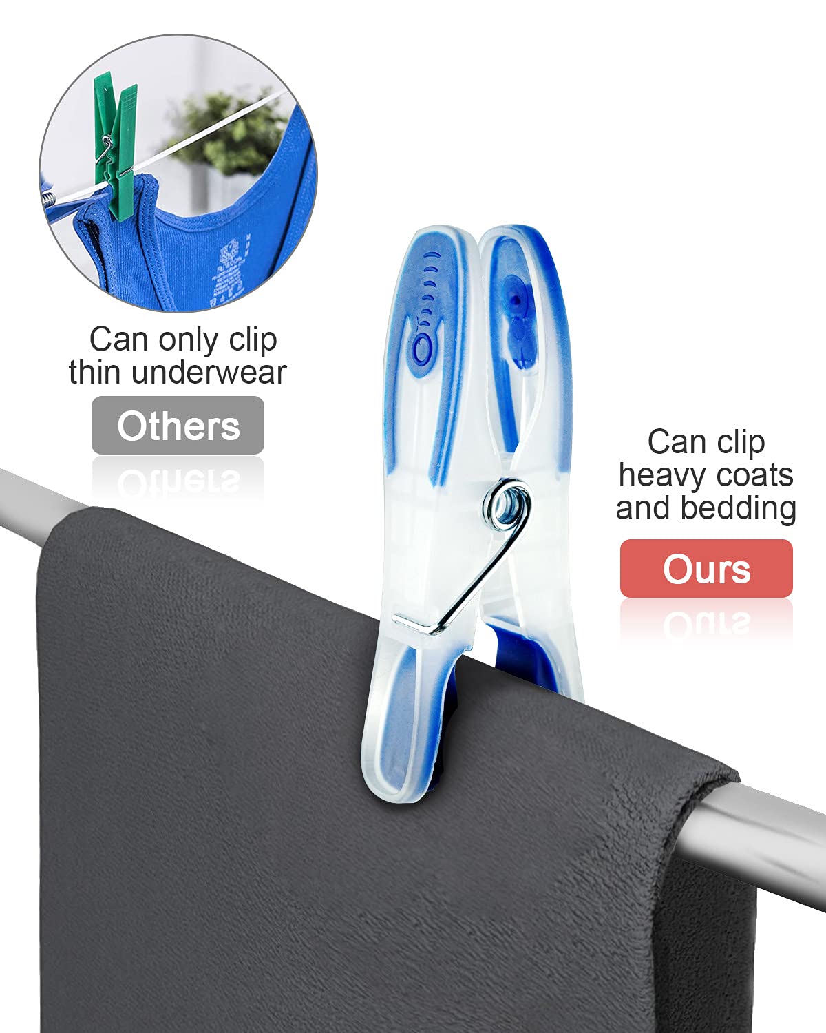 Lot De 48 Pinces à Linge Pour Corde à Linge, Pinces à Serviette De