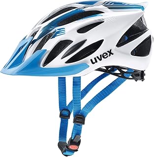 Uvex Unisex Adult’s Flash Cycling Helmet, White Blue, 53-56 cm