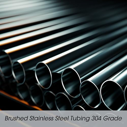 Miniatura 5 de Hicarer 1-12 "Od 0.06" Grosor de pared 2 pies de longitud Tubería de acero inoxidable 304 Tubo redondo de tubo de metal Tubo de acero inoxidable