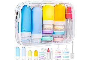20Pcs Leak-Proof TSA Airline Travel Containers for Toiletries Kit