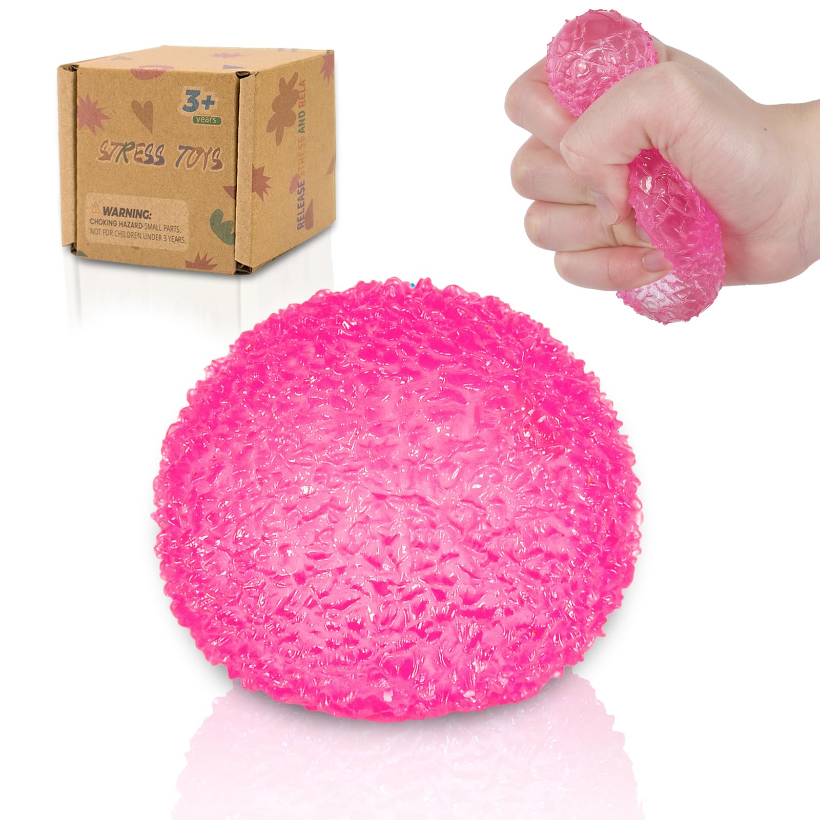 Graphinza Squeeze Toys for Kids 2.36in Stress Relief Balls, Durable & Safe Stress Toys for Boys and Girls Age 3+