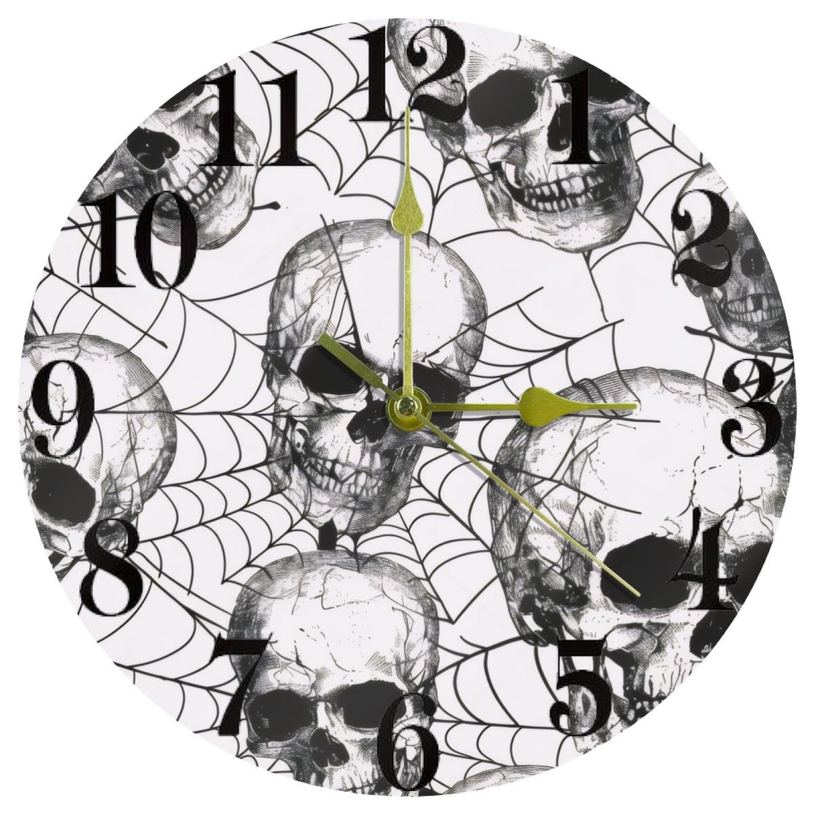 Horloge murale toile d'araignée silencieuse pour décorer votre bureau