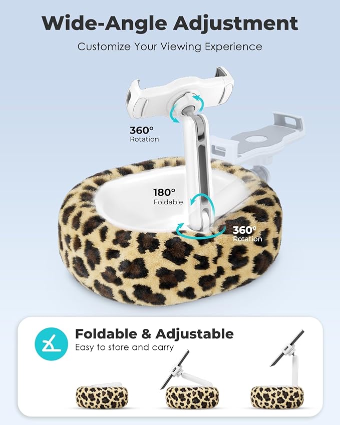 Soporte de Almohada para Tablet Viozon, Compatible con 4-13 Pulgadas, Leopardo miniatura 3