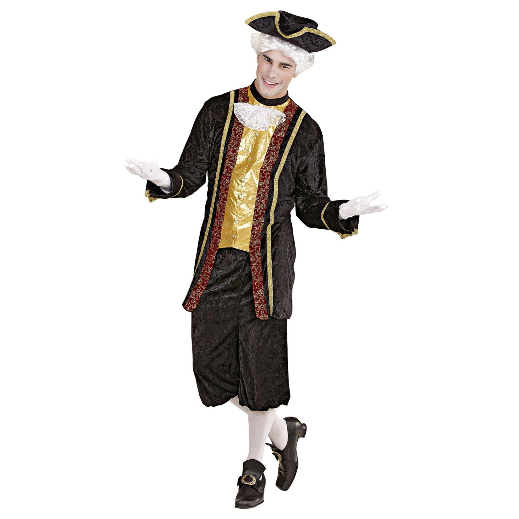 Mens Venetian Nobleman Costume Extra Large UK 46" for Middle Ages Fancy Dress