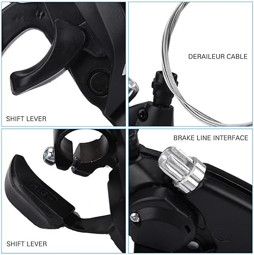 Miniatura 5 de DMAIP 2 unids profesional EF51-7 3x78 2124 velocidades MTB bicicleta bicicleta izquierda derecha palanca de freno conjunto