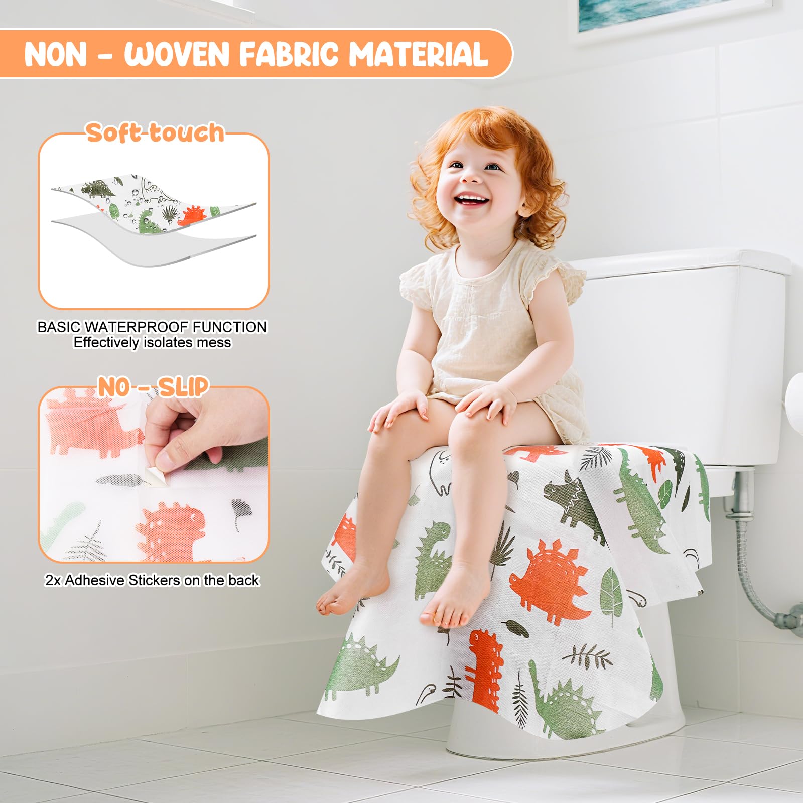 Homgaty Disposable Toilet Seat Covers, Potty Seat Cover Protectors, Extra Large Size, Individually Wrapped - Image 2