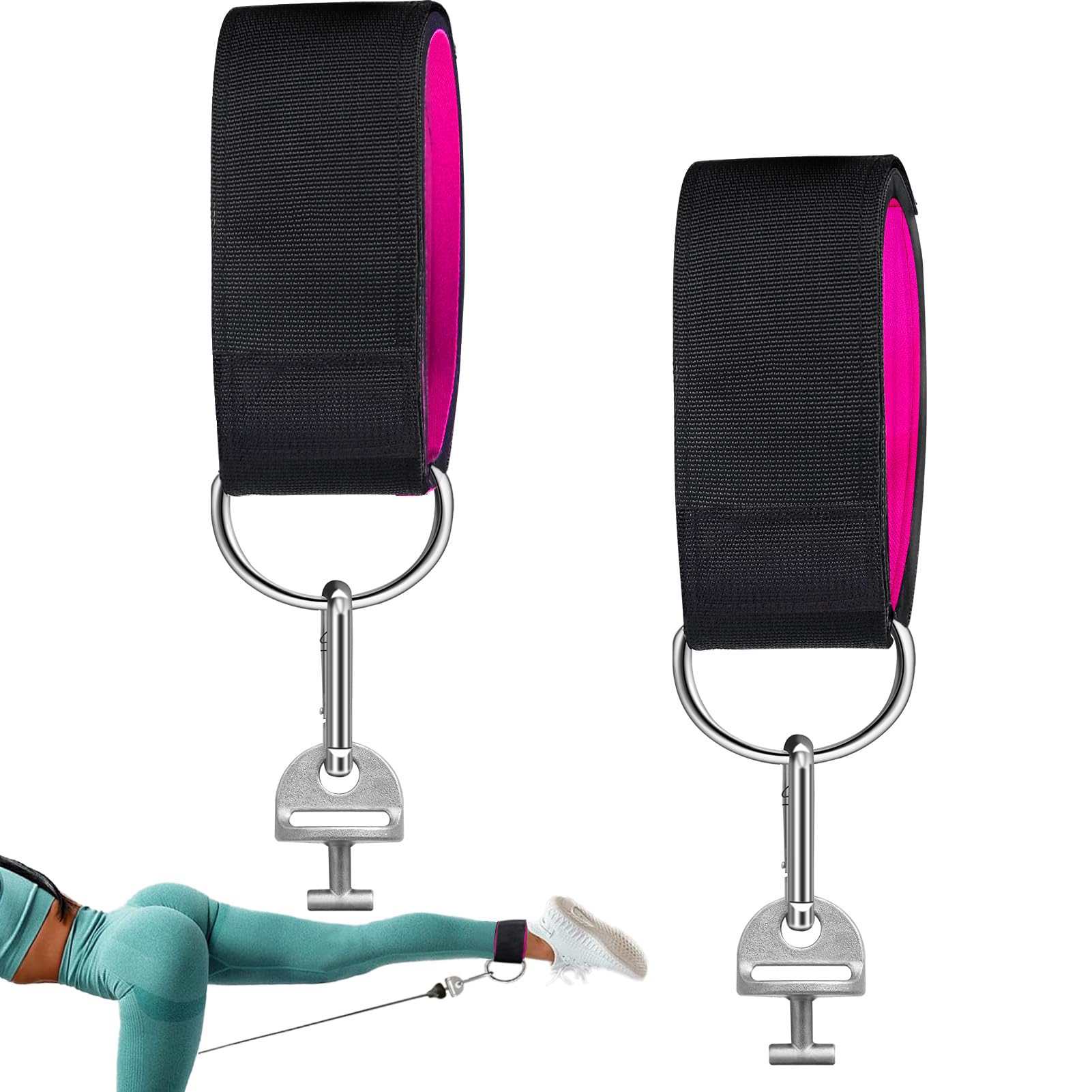 Ankle Workout Straps for Tonal Gym Machine, Adjustable Ankle Strap Attachments for Tonal, with Special Tonal Adapter Accessory