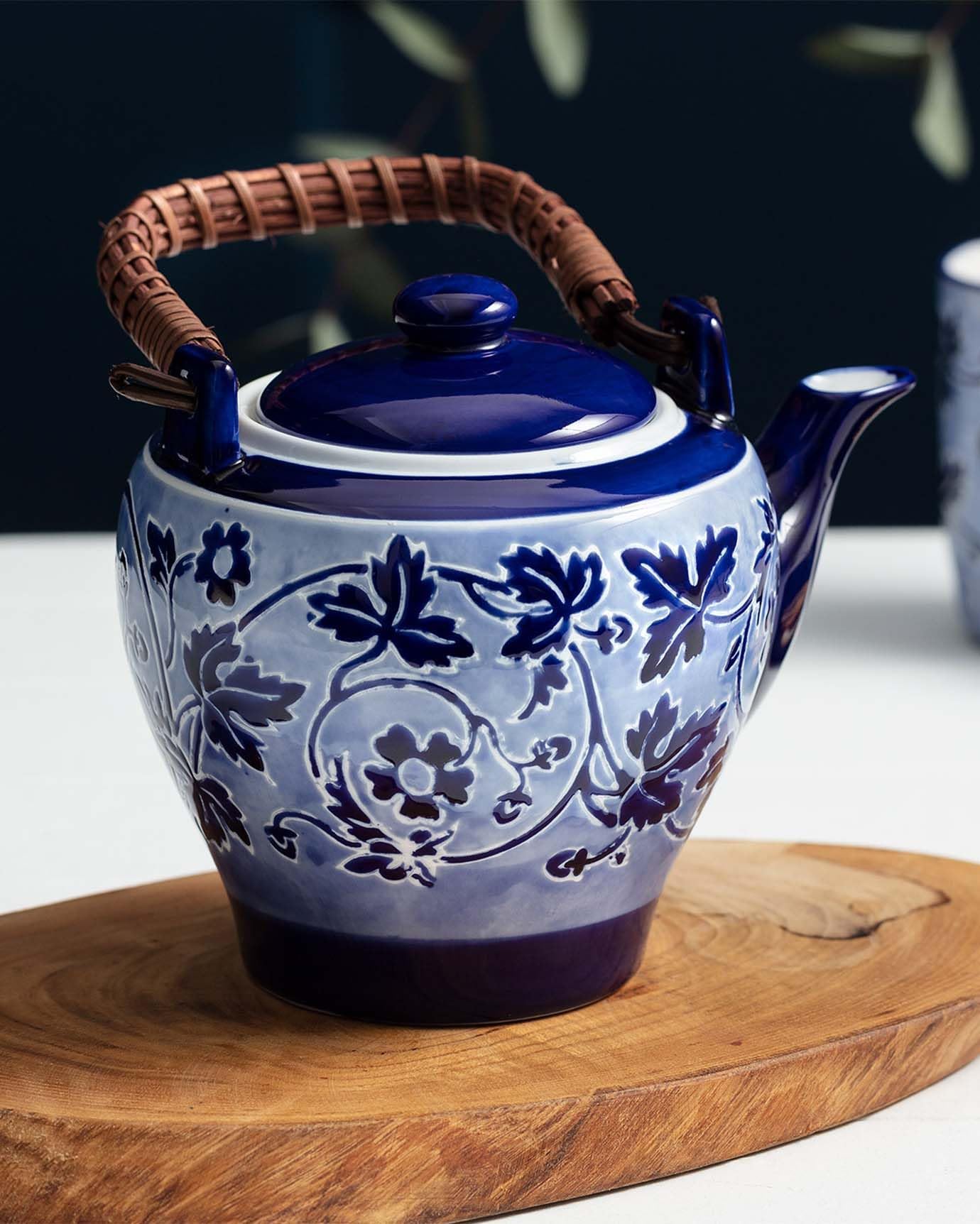 madame cocoVintage Teapot Porcelain 800 ml Ideal for Green Tea, Herbal Tea and Tea, Caydanlik, Traditional Japanese Teapot Teapot, Large Teapot, Çaydanlık, Vintage Tea Maker Large Ravi Caydanlik