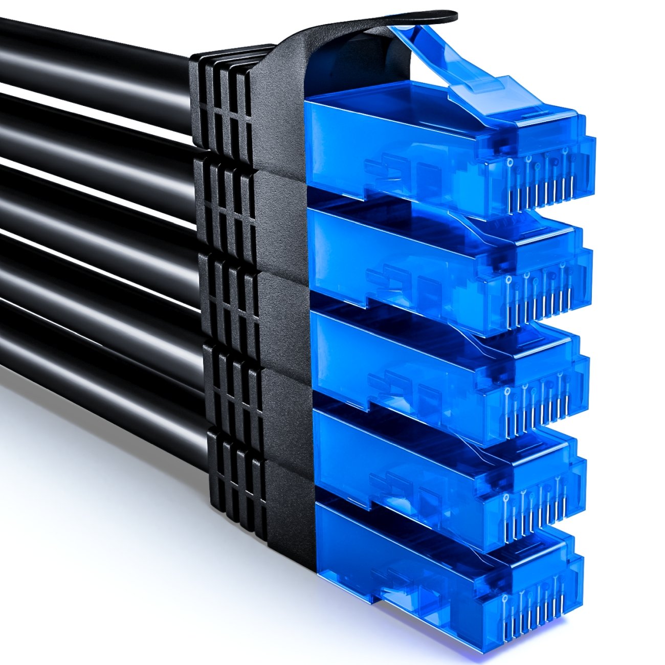 Cavi Di Rete CAT7 DeleyCON - 10x 2m Piatti, 10 Gbit/s | RJ45, Schermati, Per Internet, Router, Switch - Foto 4