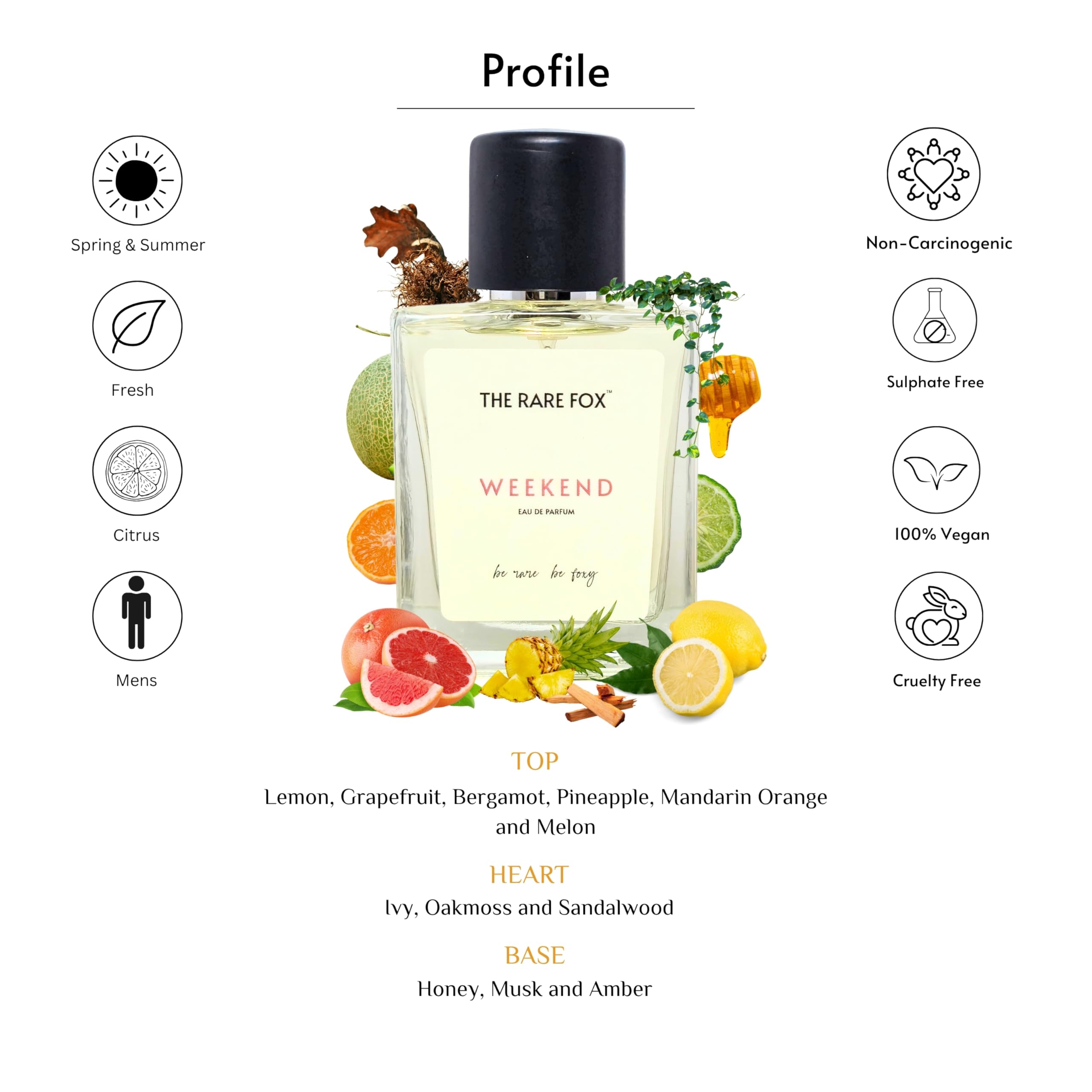Buy The Rare Fox Weekend | Fresh, Woody & Mandarin Long Lasting