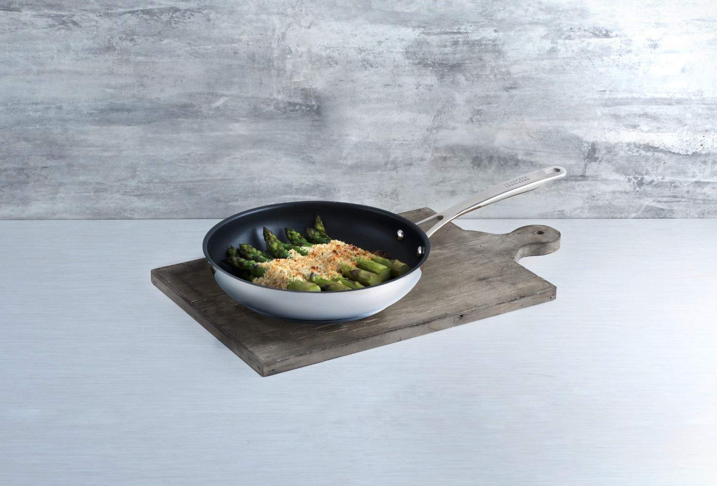 KUHN RIKON Allround Oven-Safe Induction Non-Stick Frying Pan, 24 cm, Stainless Steel, Silver