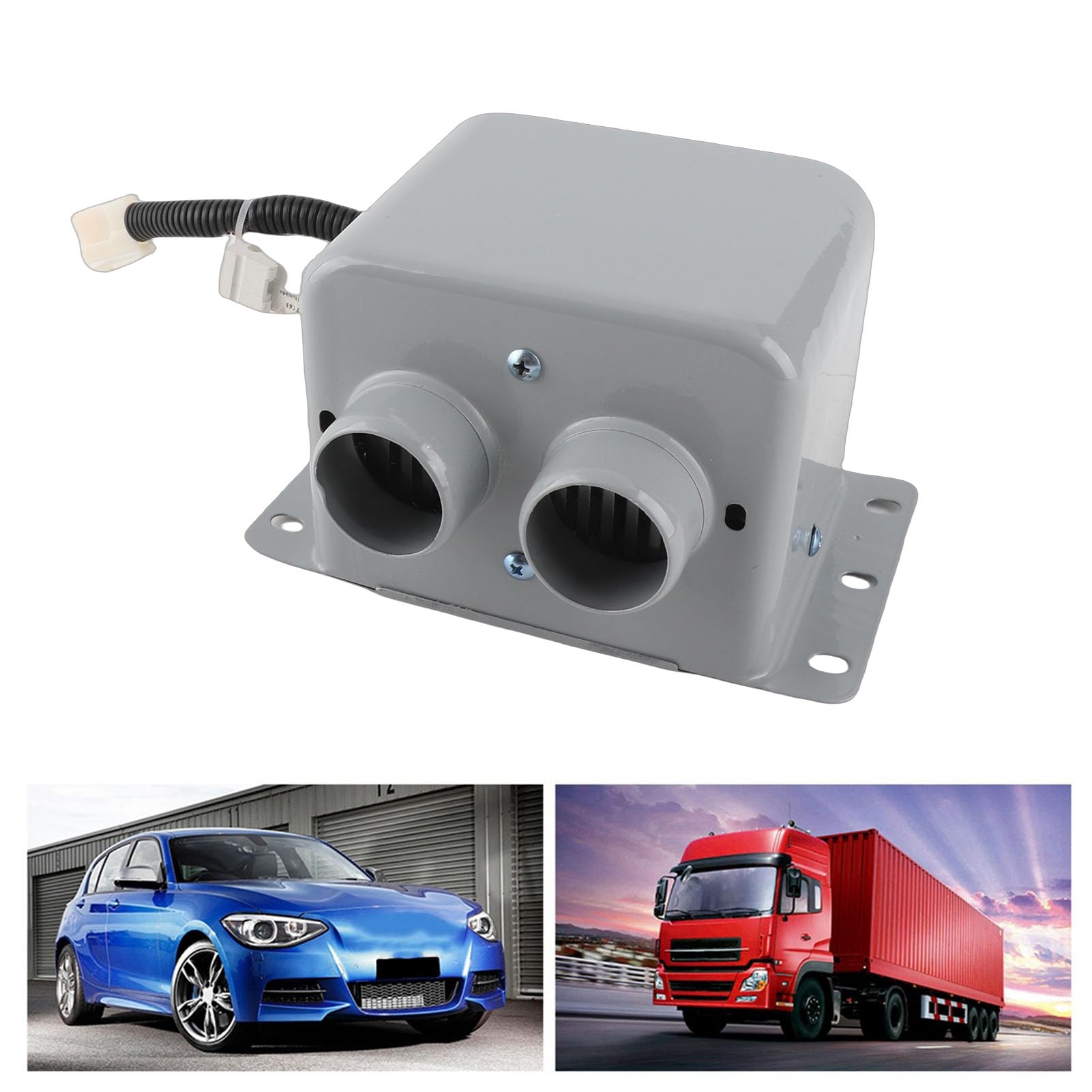 12V 800W Autoheizung, PTC-Keramikheizung, Schneller Entfroster mit Doppeltem Luftauslass für Winterreisen und Camping