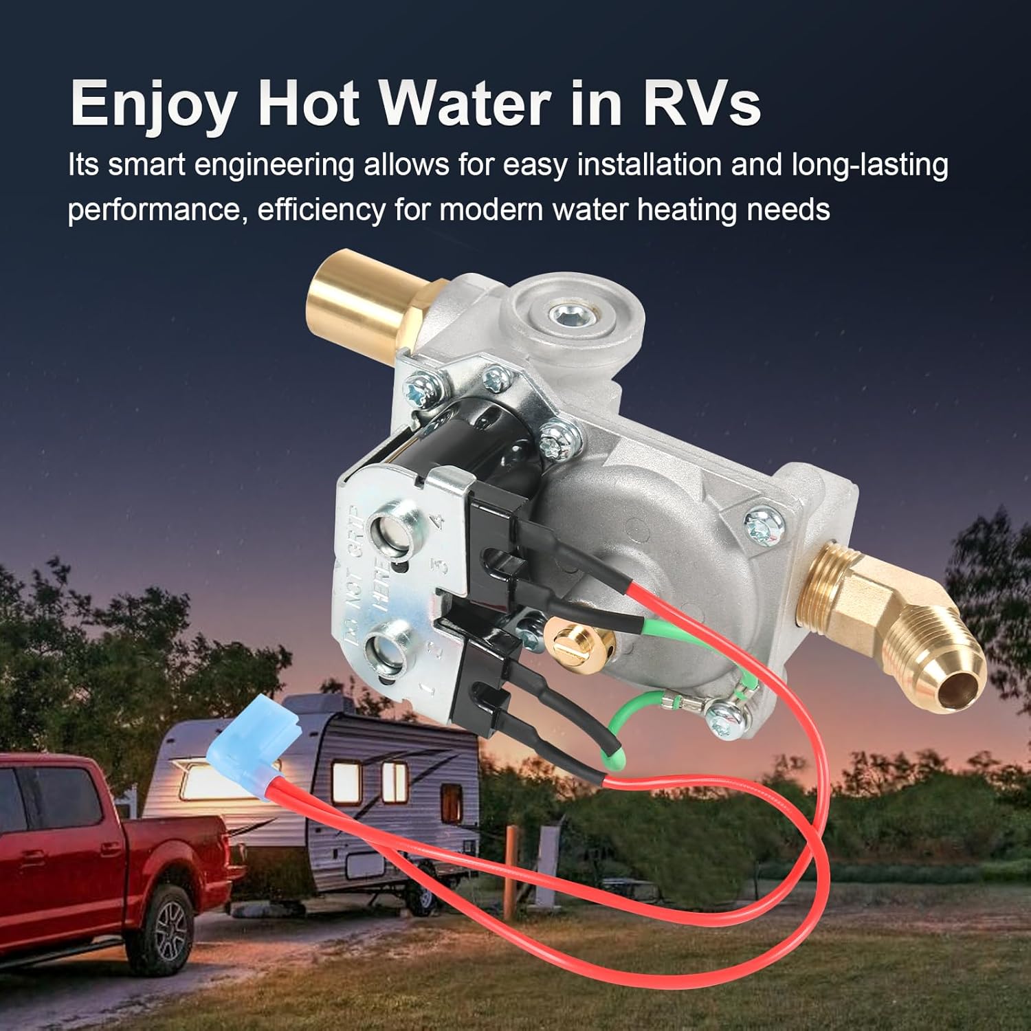 GC6AA-10E 92078 RV Water Heater Gas Valve Replacement for Atwood 6 Gal Water Heaters G6A-2E G6A-3E G6A-4E G6A-6E G6A-7E G6A-8E Replace OEM # 93870 93869 93844