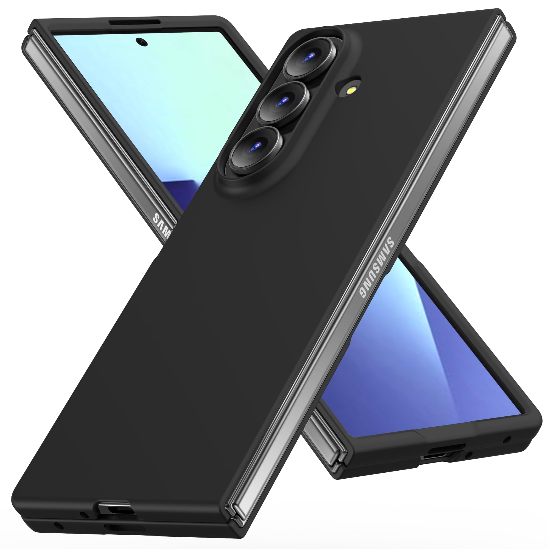 for Galaxy Z Fold 7 Case, Matte PC Case for Women Men
