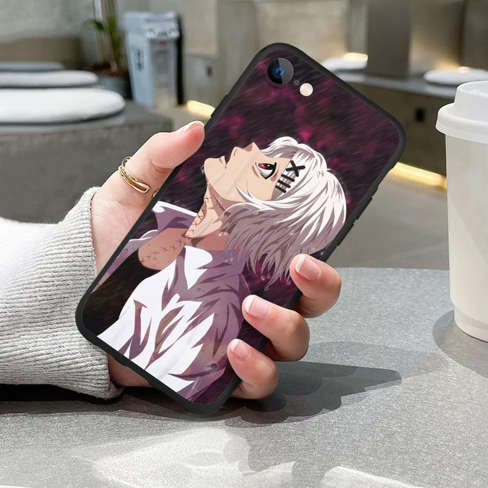 Black Phone Case for Apple iPhone 12 Pro,Anime Suzuya Juuzou
