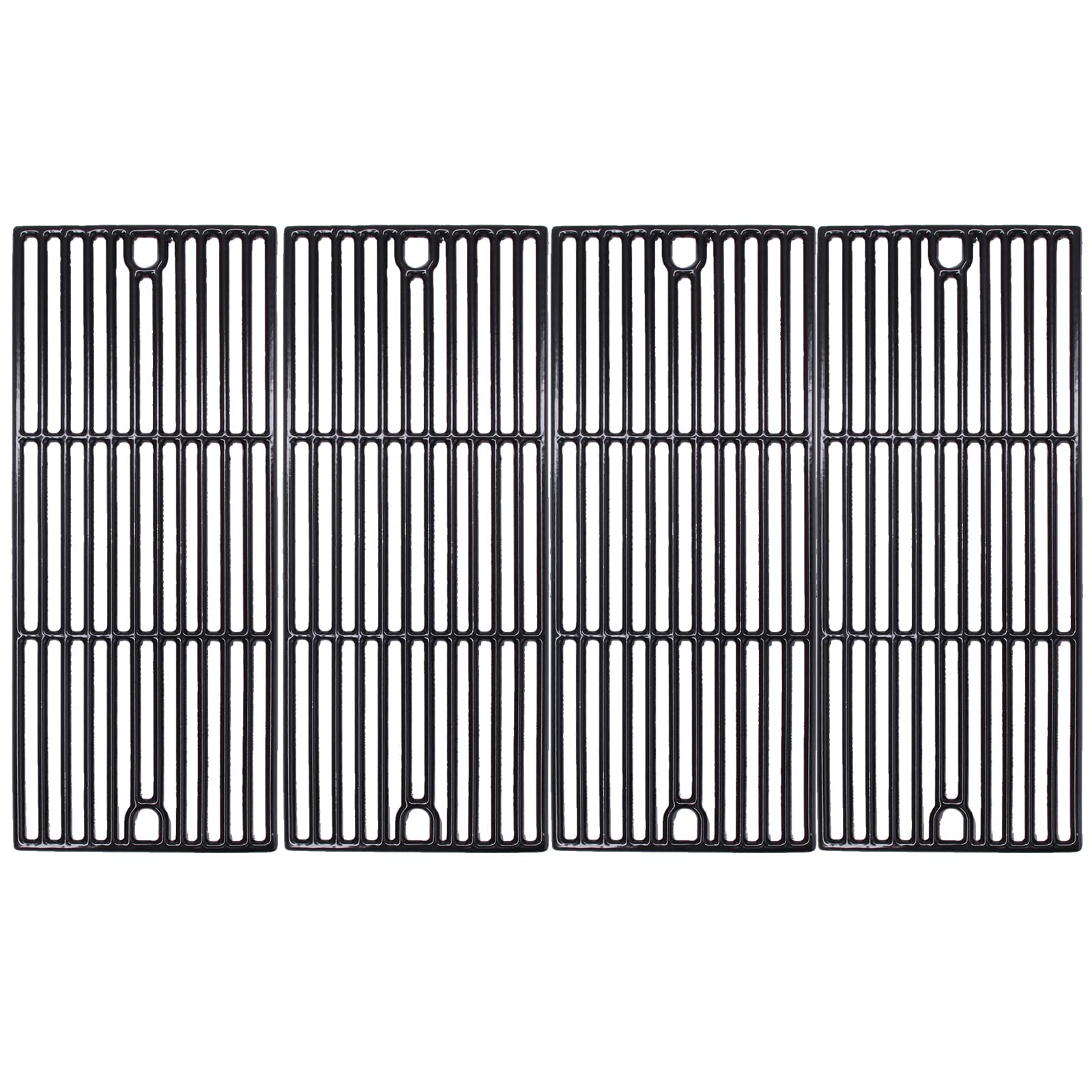 Hongso17 3/4 Inch Porcelain Coated Cast Iron Cooking Grid Grate Gas Grill Replacement Part for Brinkmann 810-3660-S and Smoke Canyon GR2002401-5C-00, Set of 4, PCD104
