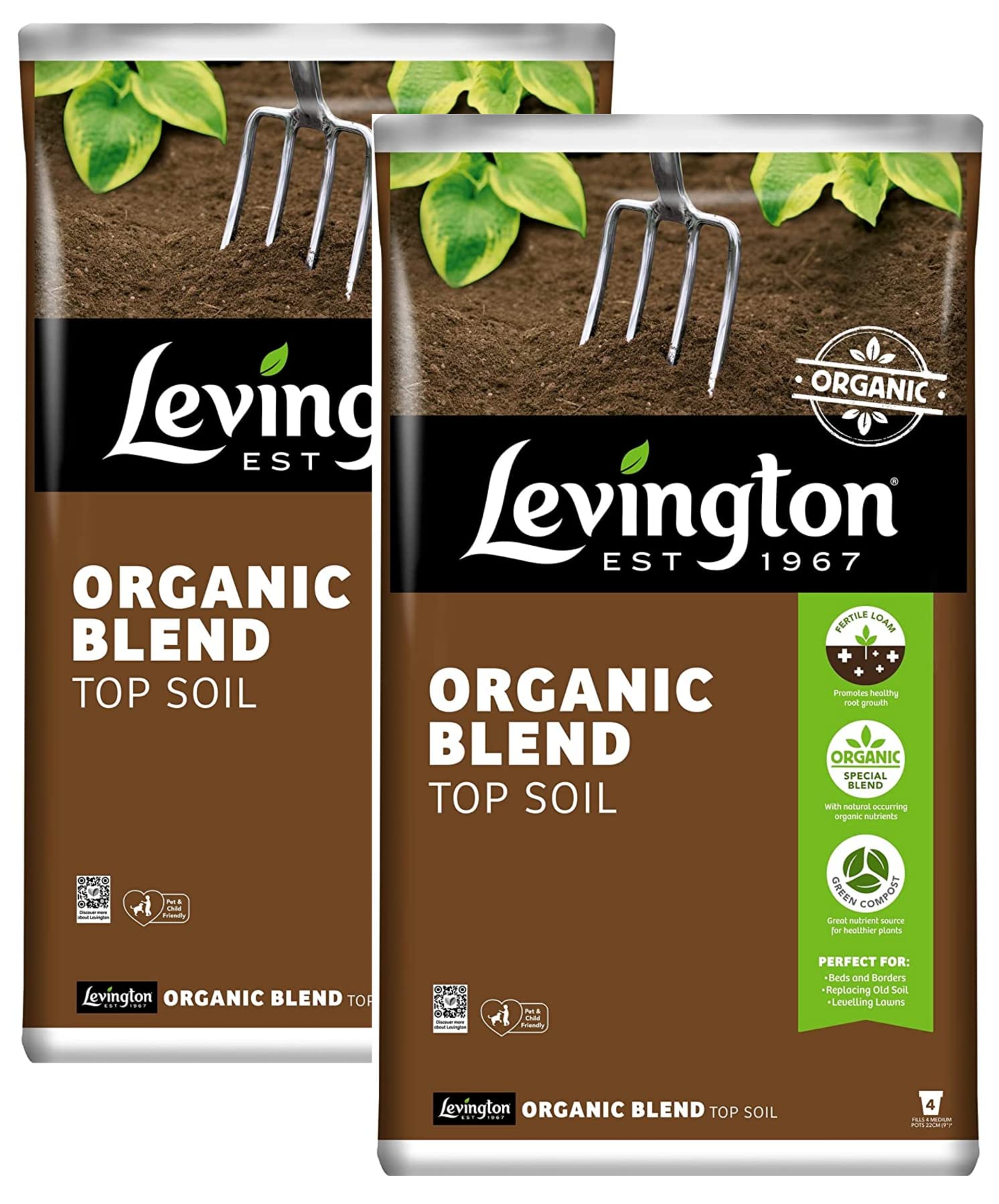 2XOrganic Blend Top Soil 20 litres