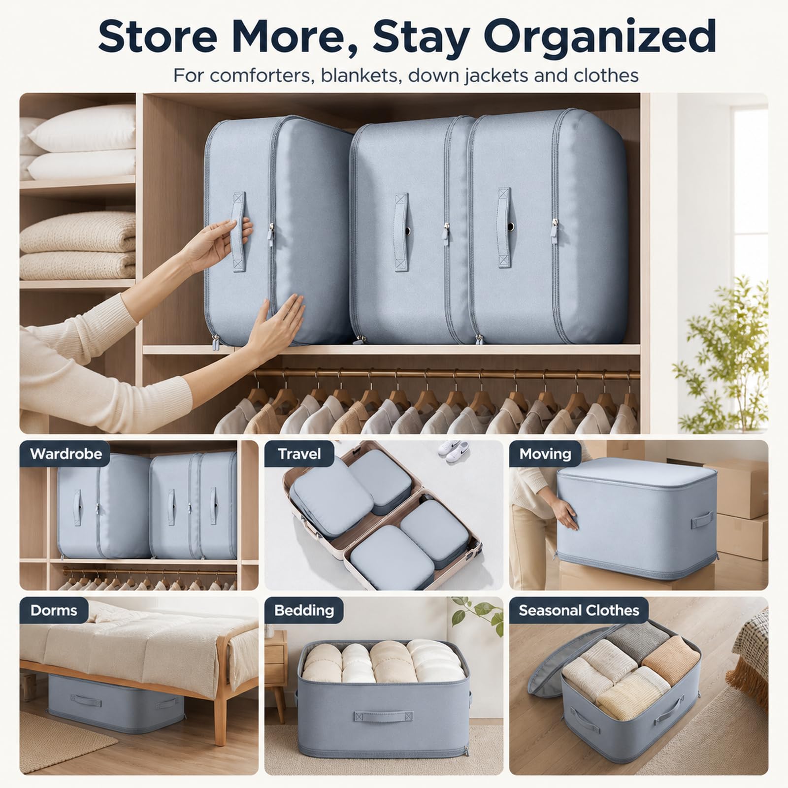 Ultra Platzsparender Selbstkomprimierender Organizer,Kompressionsbeutel,