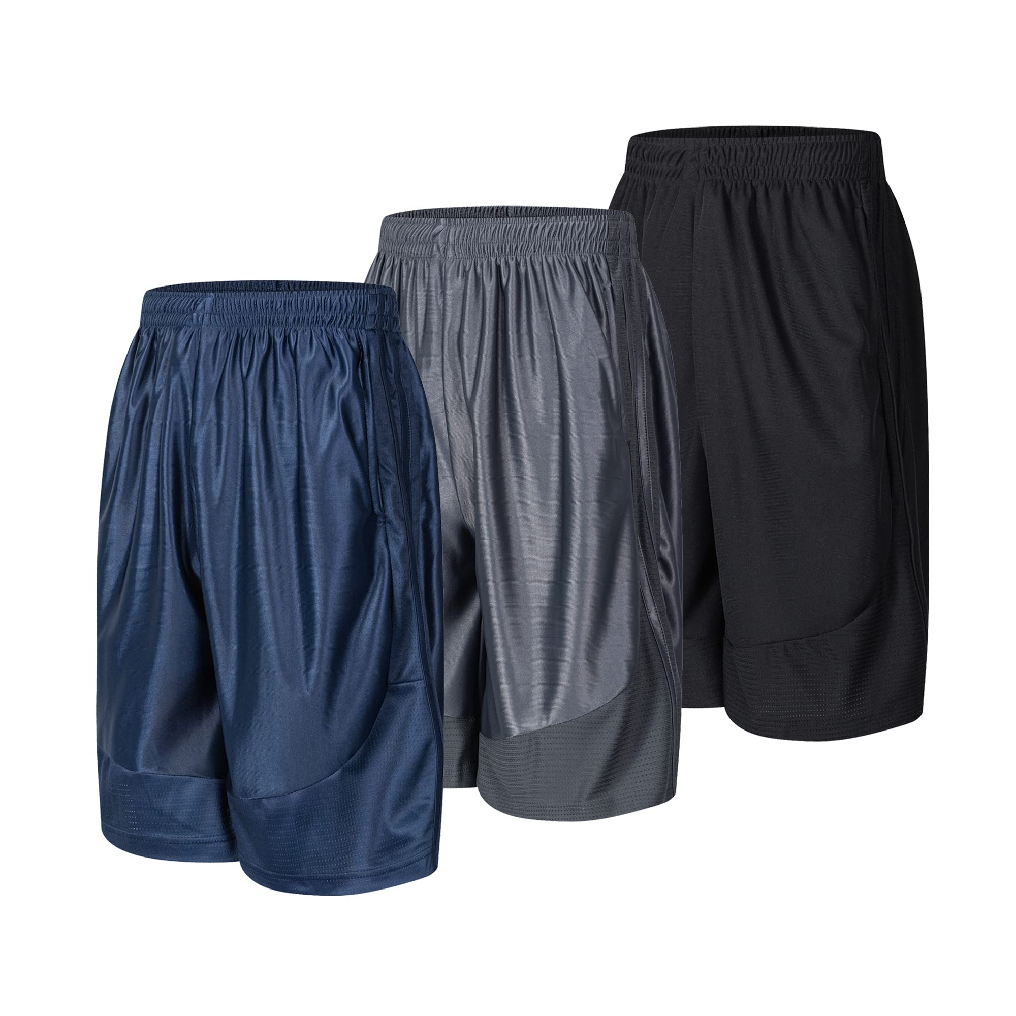 Abovewater Men’s Basketball Shorts with Deep Pockets Running Shorts & Gym Training Shorts with Drawstring