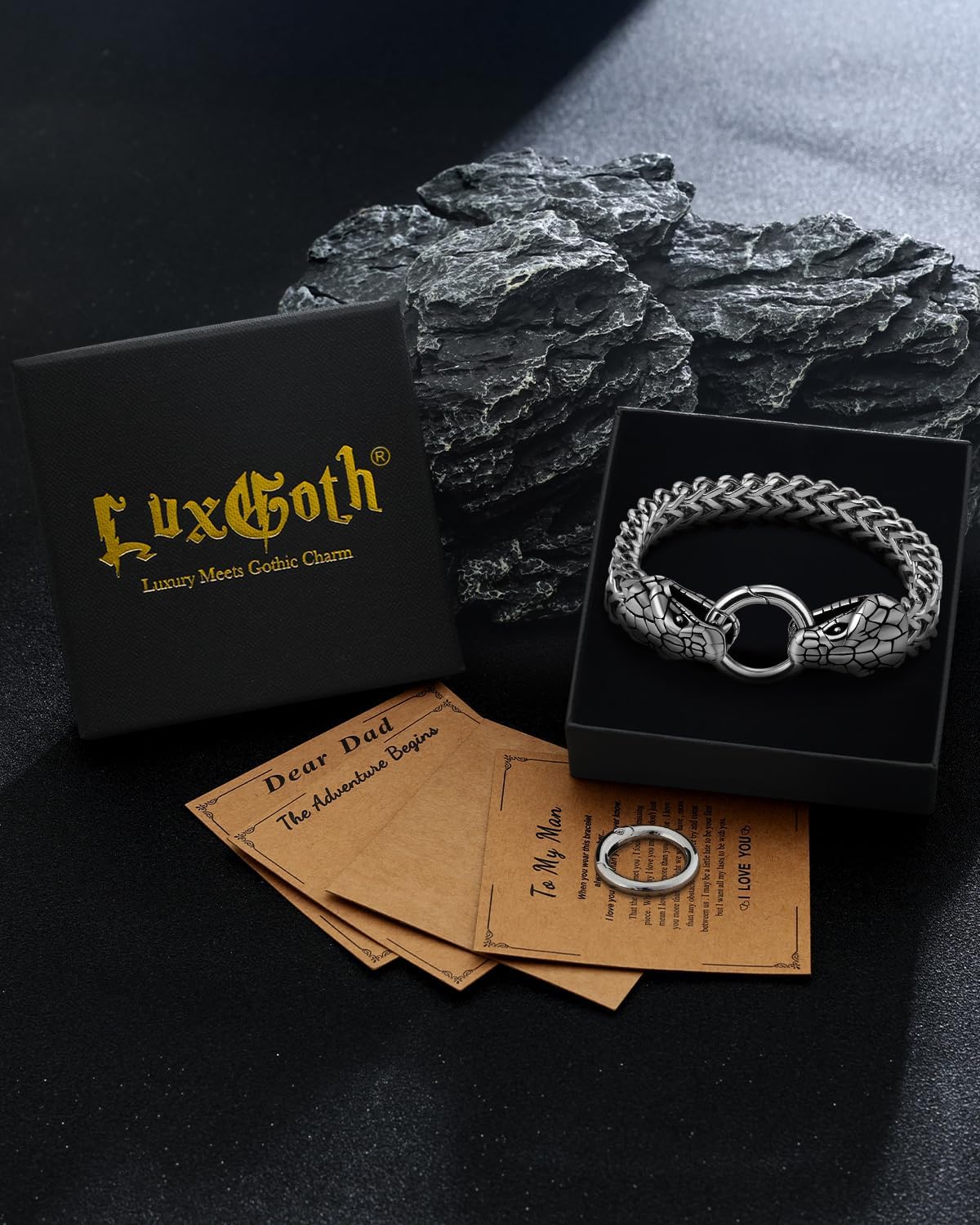 Stainless Steel Heavy Cuban Link Chain Bracelet Gothic Punk Rock Biker Viking Vintage Franco Link Curb Bracelet Jewelry for Men Silver