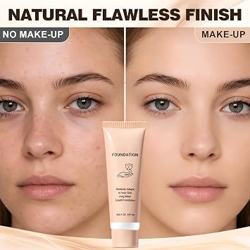 Luxury Colour Changing Foundation, Sun Protection, Medium Coverage, Buildable Formula, Lightweight Texture, Long Lasting Makeup for Mature Skin