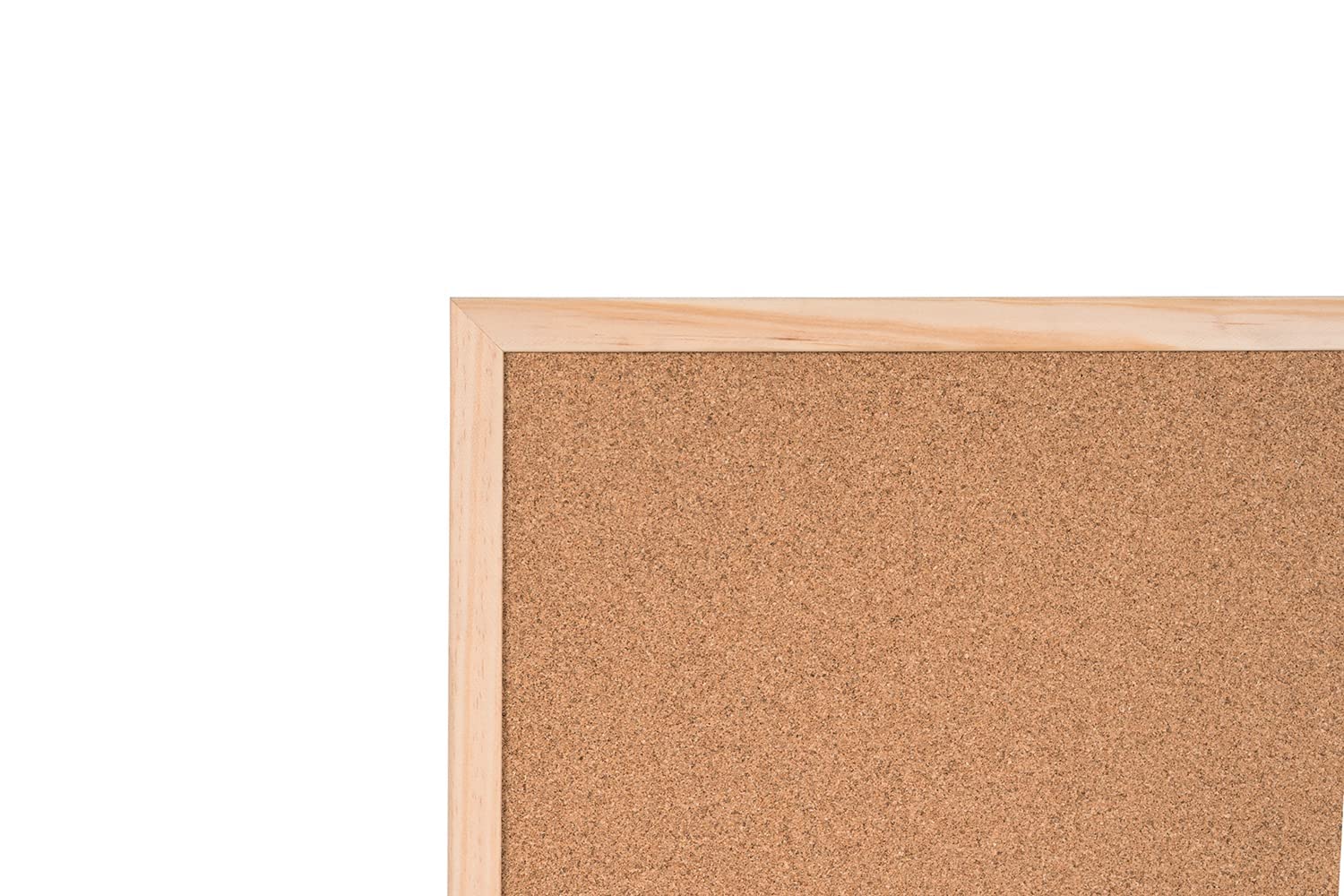 Bi-Joy Tableau d'Affichage en Liège Double Face, avec cadre en bois, punaises inclus (80 x 60 cm)