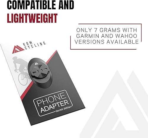 Miniatura 5 de KOM Cycling Adaptador universal para teléfono Edge para fijar tu smartphone a cualquier soporte de bicicleta, adaptador adhesivo de montaje de
