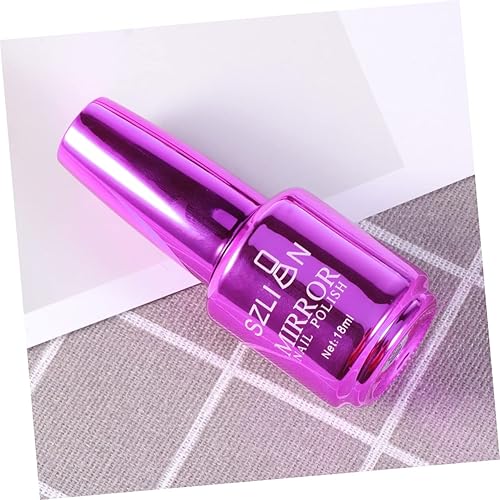 Miniatura 3 de FOMIYES Kit De Manicura Traje Plateado Trajes Púrpura Esmalte de Uñas Metálico Chispa Brillante Gel Esmalte de Uñas de Gel de Acero Inoxidable Set