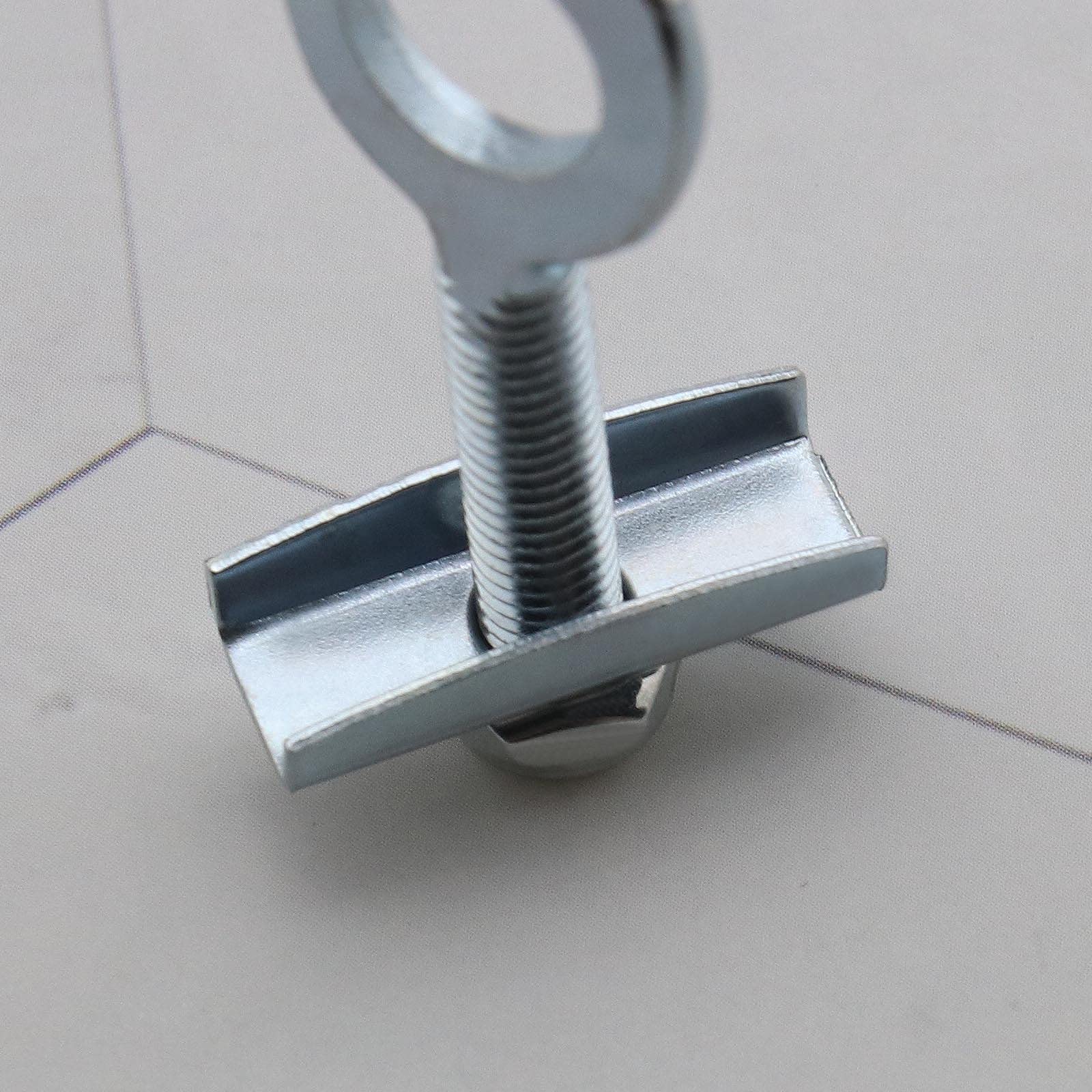 4 Piezas Ajustador Tensor de Cadena de de 10mm con Tuercas Antisuelto de Acero Plateado para Mini Moto Bicicletas de Carrera Motos de Cross Quads