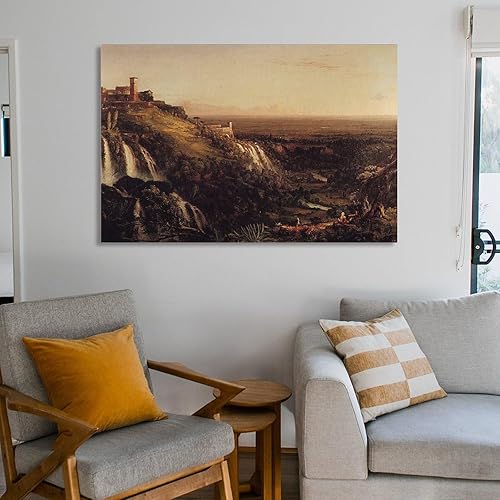 Miniatura 6 de Thomas Cole The Cascatelli, Tivoli, Looking Towards Rome (View of Rome from Tivoli) Canvas Art Poster And Wall Art Picture Print Modern Family