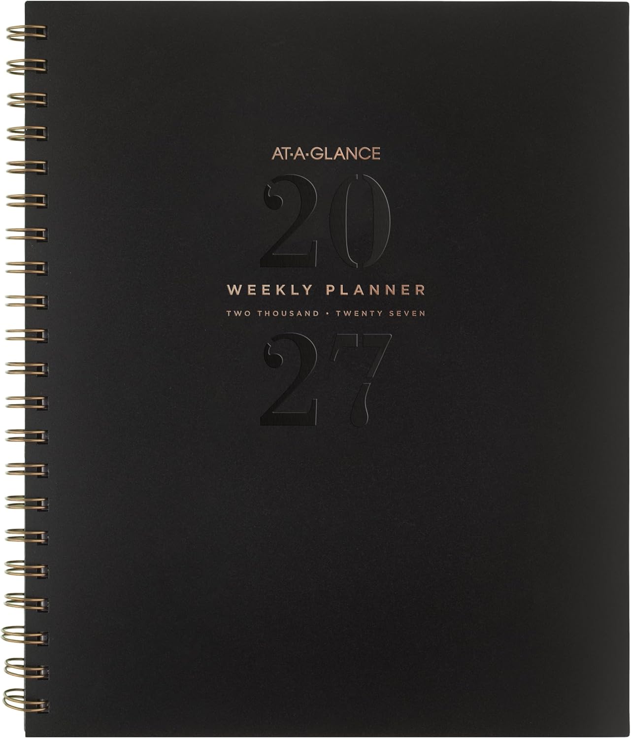 AT-A-GLANCE 2027 Planner, Weekly & Monthly, 8.5" x 11", Signature Lite, Black (YP905L0527)