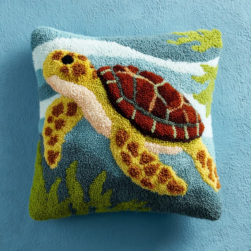 WallustrioaW Latch Hook Kits for Adults,Animals, sea Turtles