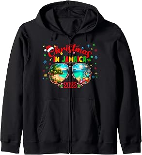 Jamaica Montego Bay Christmas Trip Outfit Pajama Zip Hoodie