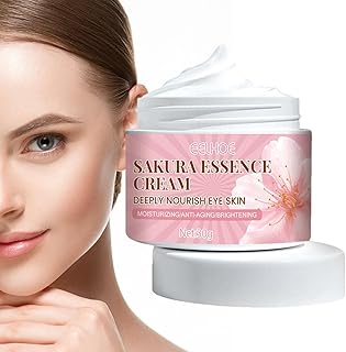 Creme Essência Cerejeira - Rosto Sakura Creme para Mulheres,Hidratante facial para reduzir os poros e clarear linhas finas, solução aperto para a pele do rosto Nanyaciv