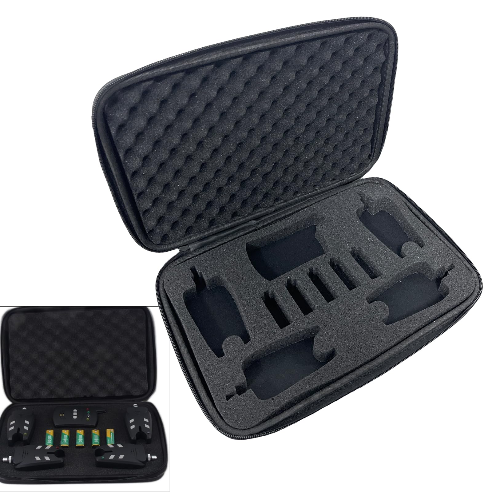 HUANGTNG Durability Fishing Alarm Storage Case Waterproofed Fishing Gears Organizers for Outdoor Lover