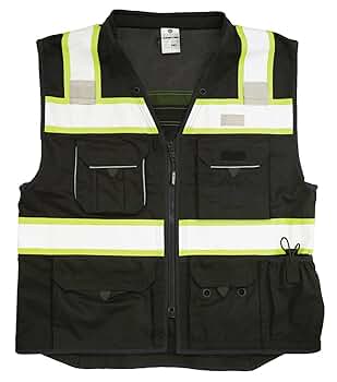 Amazon Vest M/Lサイズ TCCFCCT Red Safety Vest for Men Women 9 Pockets High