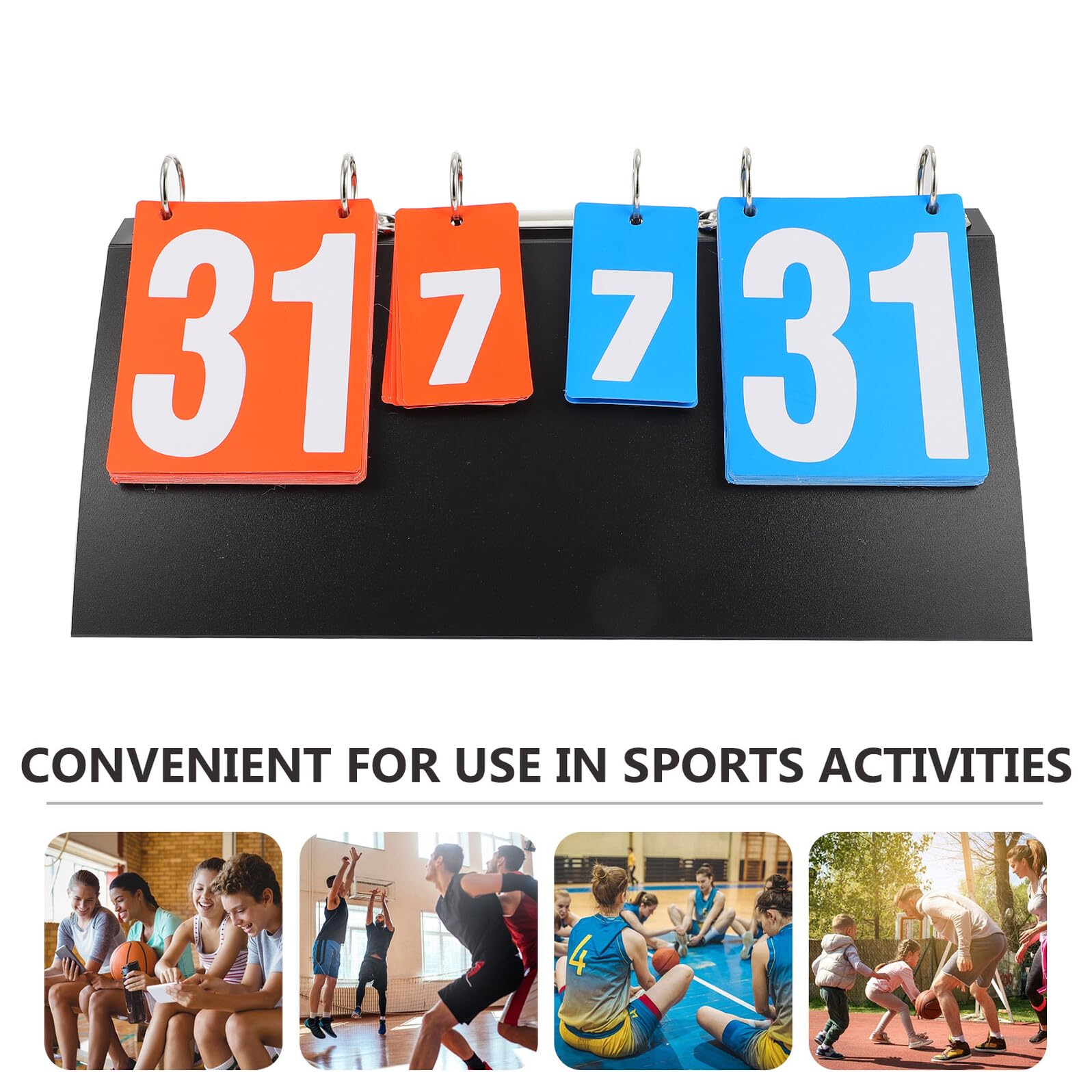UKCOCO Tabellone Segnapunti Cifre Segnapunti Durevole Facile da Usare Chiaro e Intuitivo Utilizzabile in Ping-Pong Badminton Basket Pallavolo